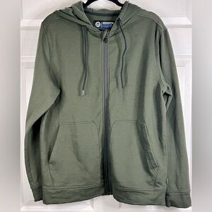 Mondetta Outdoor Project Men's Full Zip Hoodie Jacket - Green - Sz. Medium